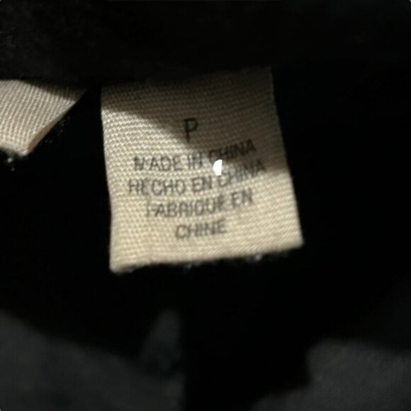 DKNY Jeans Pea Coat Women's Size Petite Small Black Long Sleeve Wool Blend - Picture 11 of 11